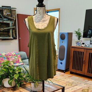 J. Crew Olive Green Tank Top